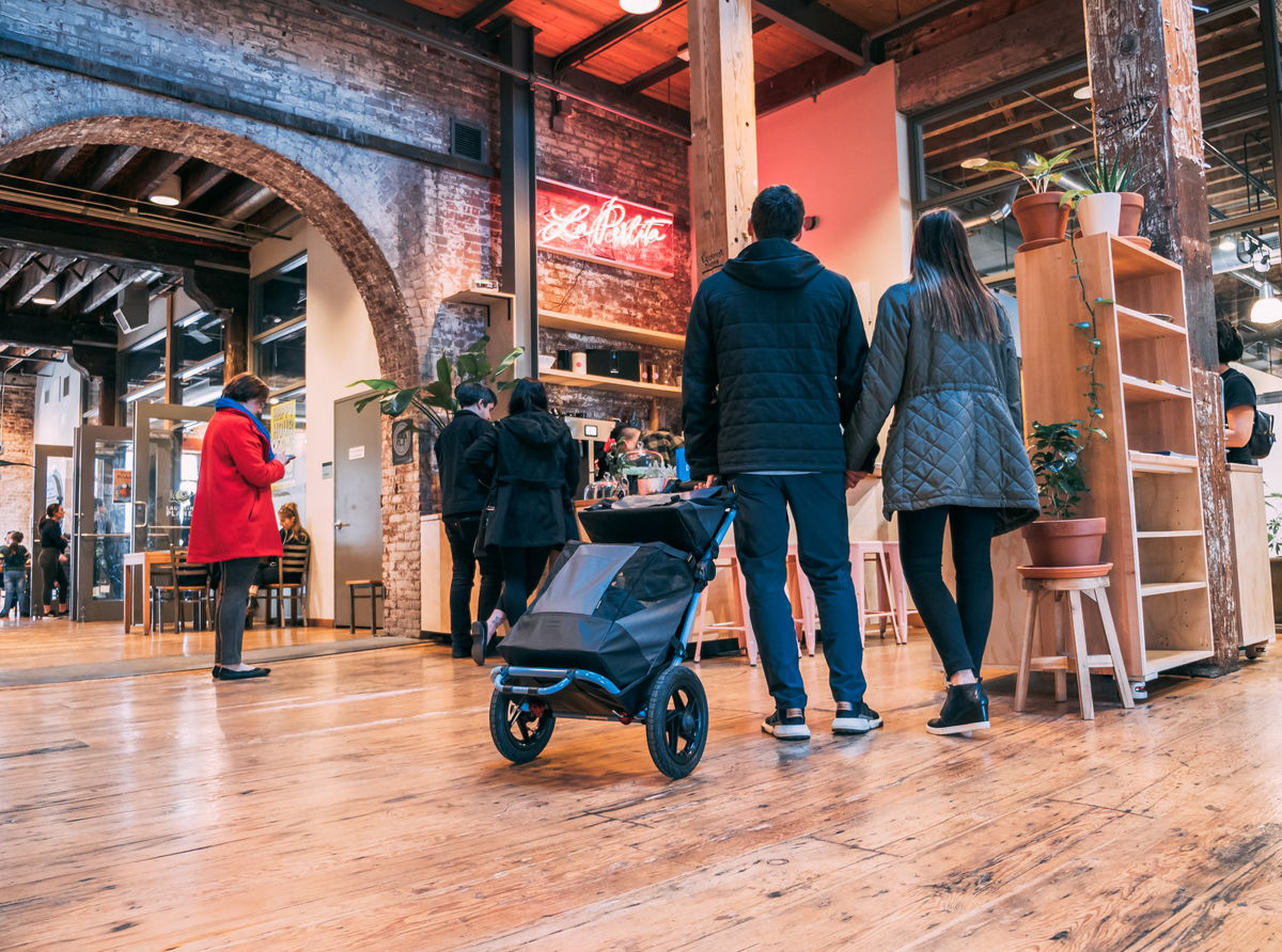 ロワー・マーケットバッグ - 公式バーレー(Burley)自転車用ベビーカー