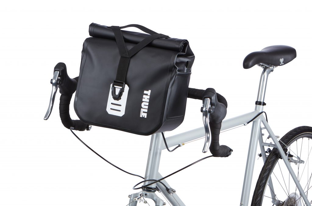 This compact, waterproof bag allows cyclists to keep important items close at hand when traveling or commuting.