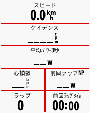 GARMINおすすめ表示項目【レース編】