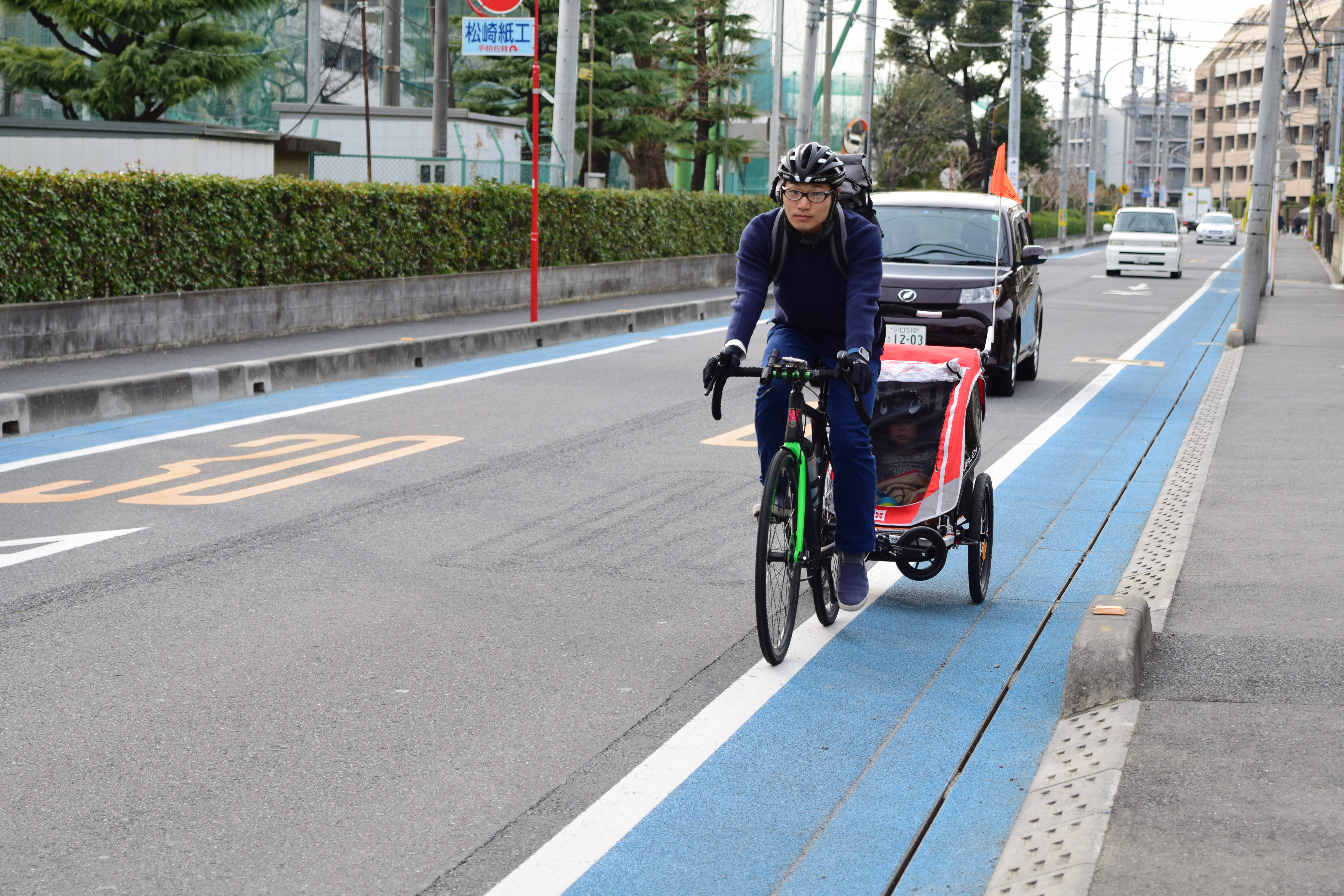 バーレー実走インプレッション Burley 自転車用ベビーカー