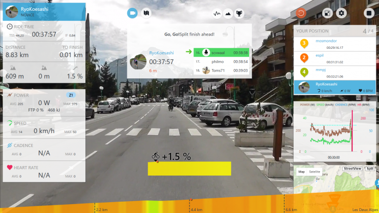スマートトレーナーでヒルクライムに勝つ！～サイクルオプス バ…
