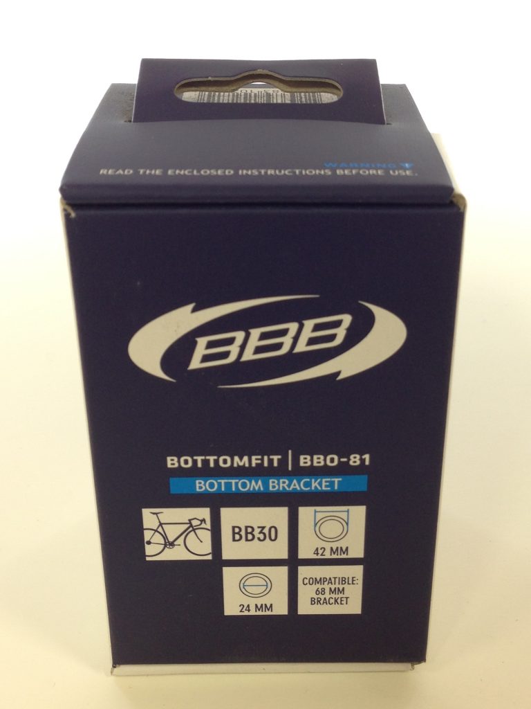 BB30規格のフレームに24ミリシャフトのクランクを使う為のアダプター　BBB BB0-81