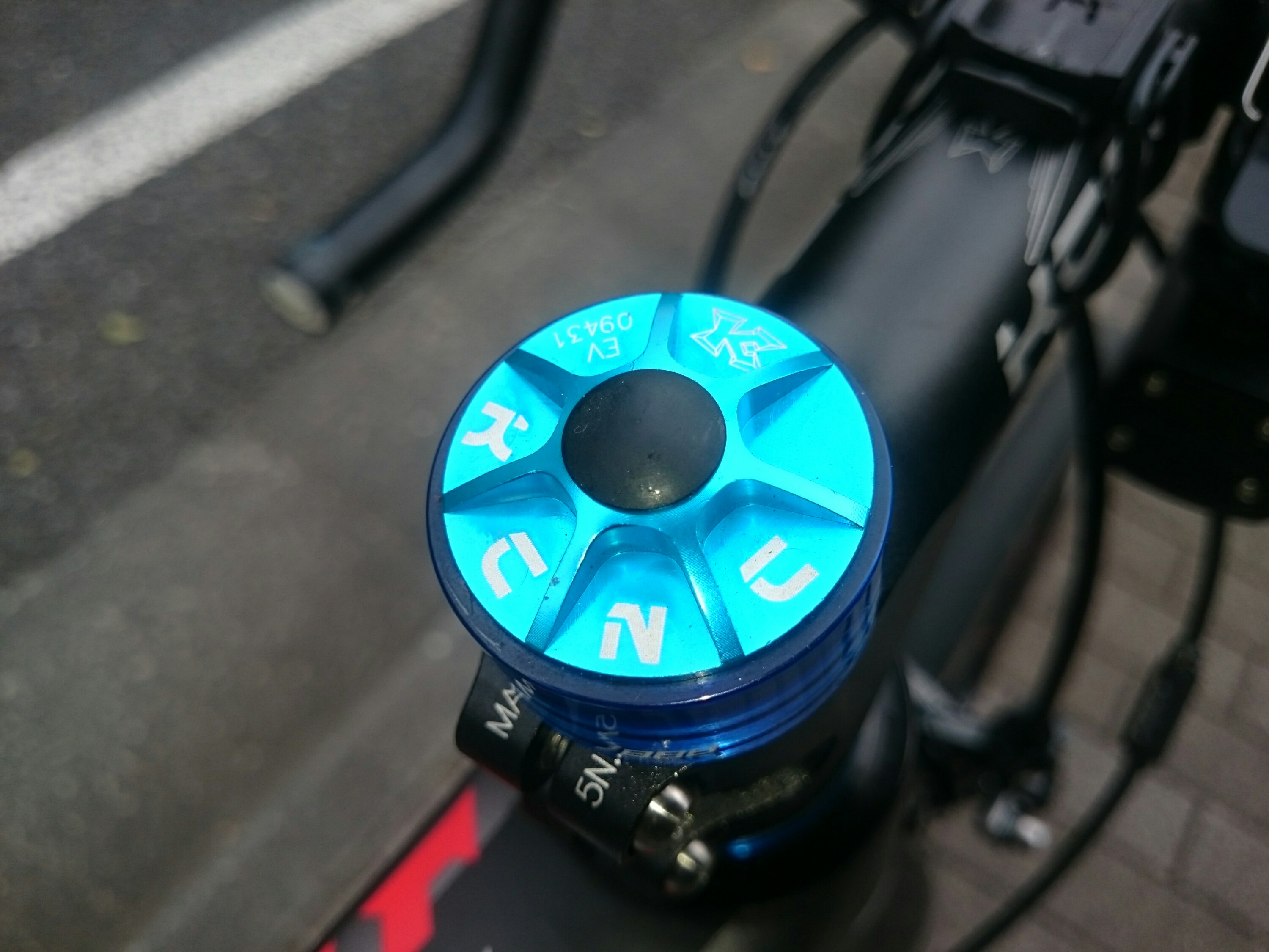 セール KCNC 自転車 軽量 ヘッドパーツセット アヘッドセットキャップ OS