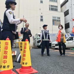 春の交通安全運動 活動中