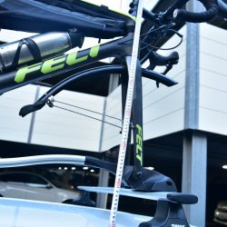 サイクルキャリアを車に取り付けた時の高さの計算方法