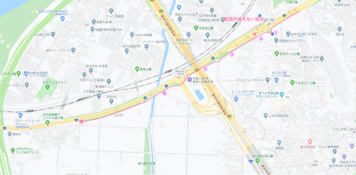 国道6号線(水戸街道)外かん矢切入口交差点を迂回する