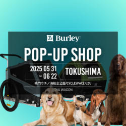 徳島県鳴門市 【ペット用】BURLEY POPUP in CYCLESPACE UZU&鳴門ウチノ海総合公園 5/31-6-22