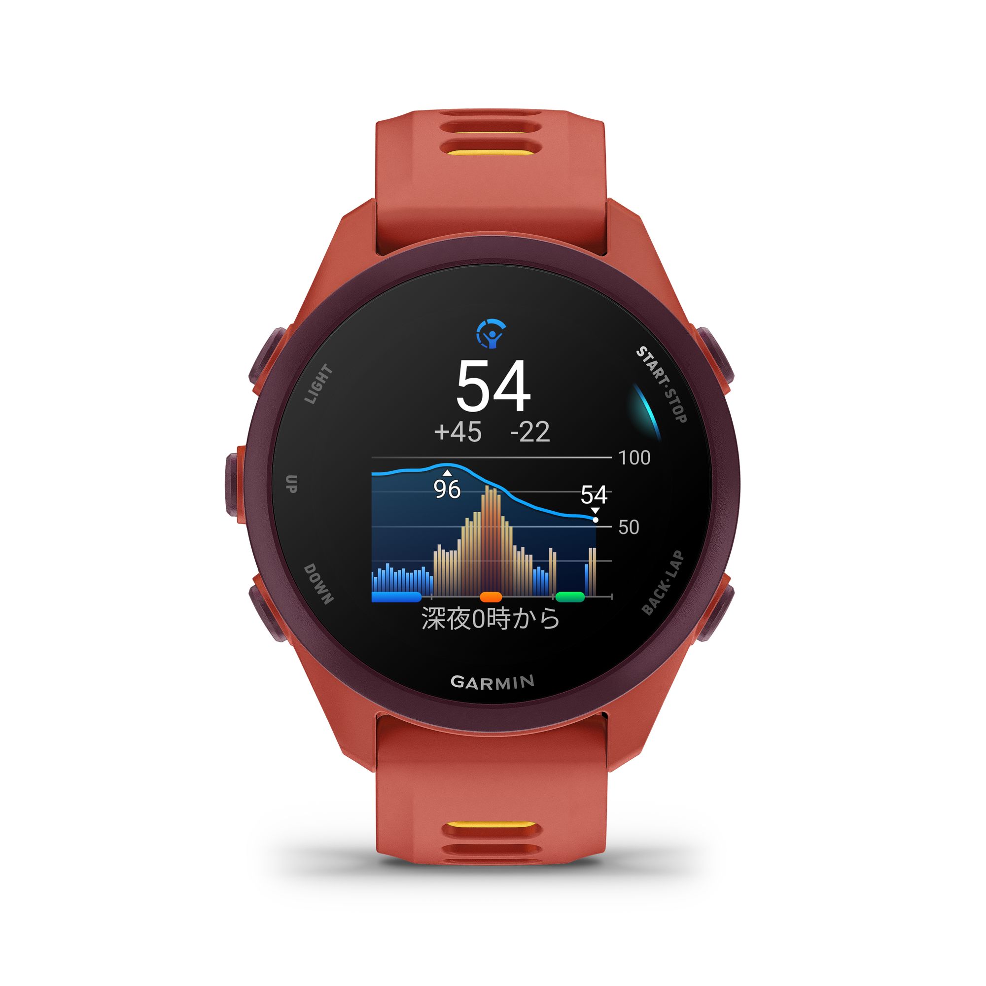 004842_Forerunner170_HR_red_pink_Front_body_battery_ja-JP