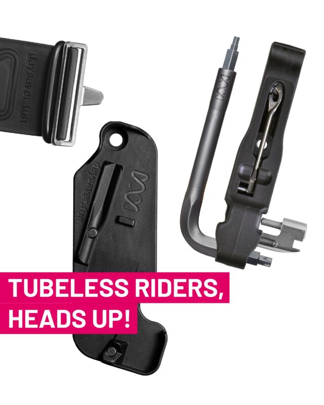 Tubeless riders, have you seen this yet? 👀
Meet the Coworking6TL — your new tubeless fixture hero! 
Mount it up with the Essential8 multitool + carry your gear on top with the Cradle — all in one sleek setup.  #Daysaver #DaysaverFun #IncredibleLine #Coworking6TL